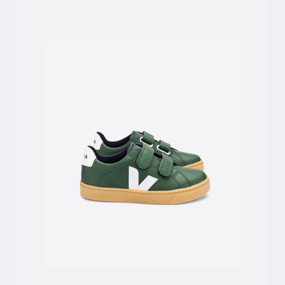 Veja Esplar Läder Sneakers Barn Vita | Sverige-79283