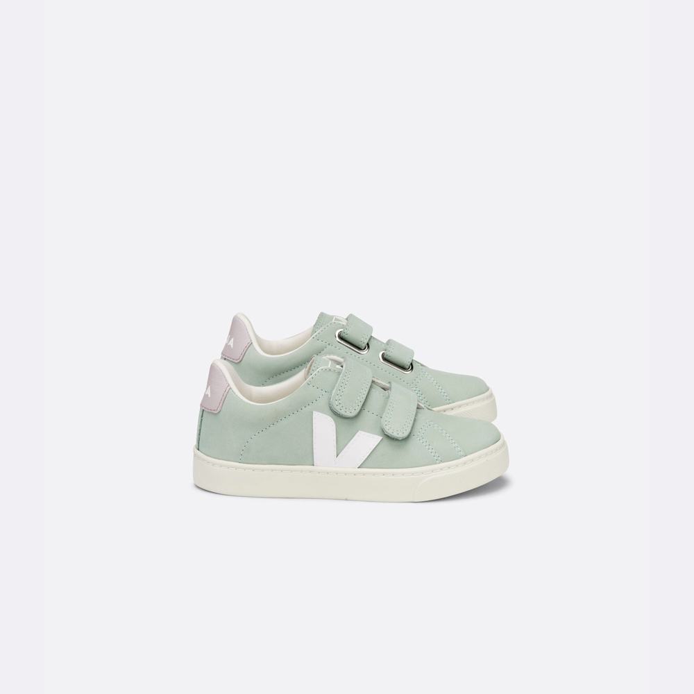 Veja Esplar Nubuck Sneakers Barn Vita | Sverige-36278