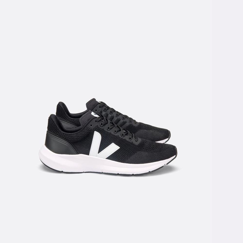 Veja Marlin V-knit Sneakers Dam Black/White | Sverige-72904