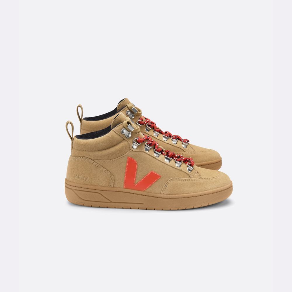 Veja Roraima Mocka Sneakers Herr Orange | Sverige-19638